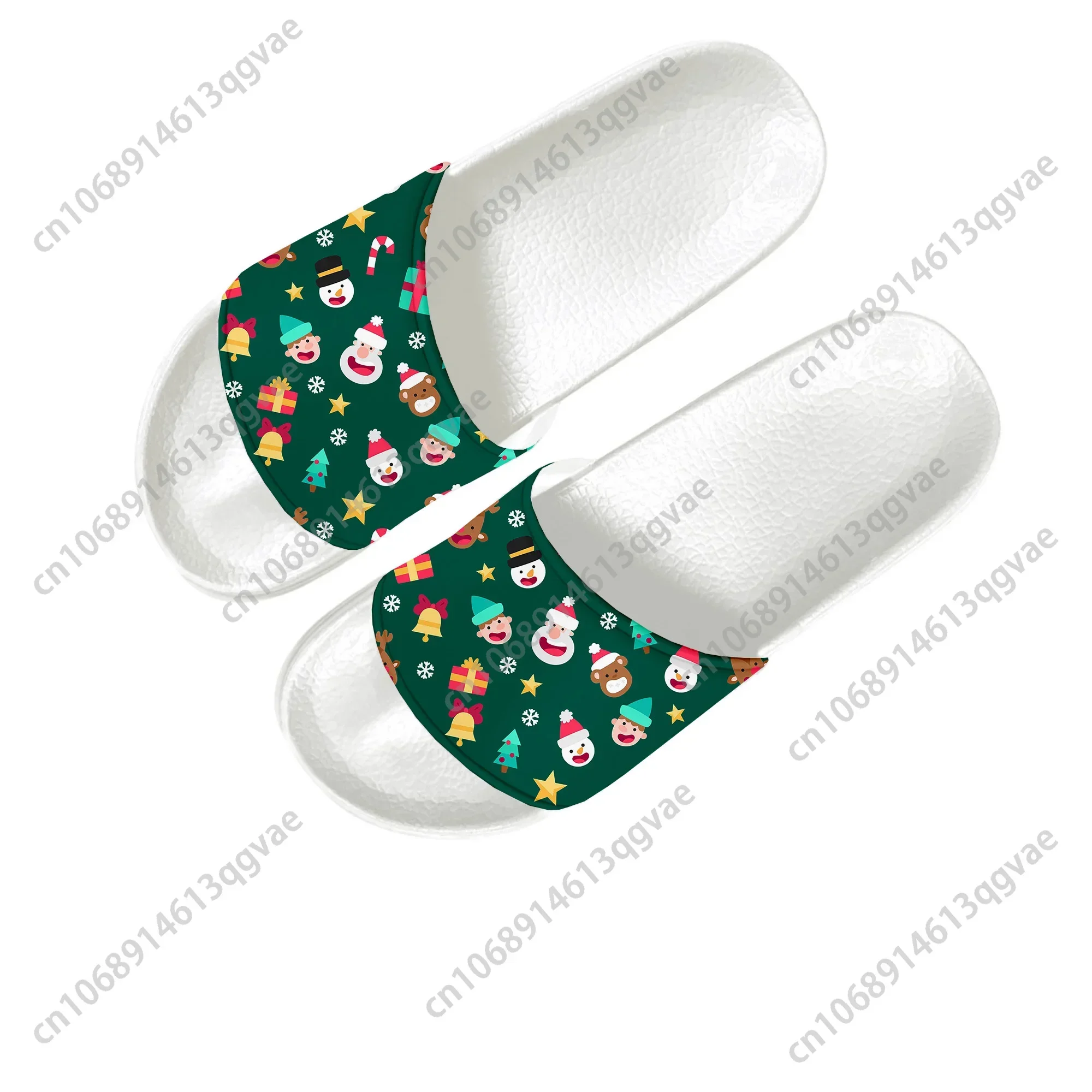 New Christmas Slippers Home Water Shoes Men Women Teenagers Children Bathroom Beach Pool Sandals Custom Made Summer Slipper