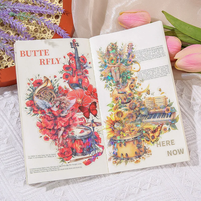 ملصقات زخرفية جمالية لسكرابوكينغ ، 10 أو ، ملصقات برونزية ، مادة سكرابوكينغ ، للألبوم والمذكرات