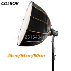 COLBOR Softbox parasol ze światłem Speedlite latarka fotografia Studio akcesoria 45cm 65cm 90cm dla CL60 CL100X CL220