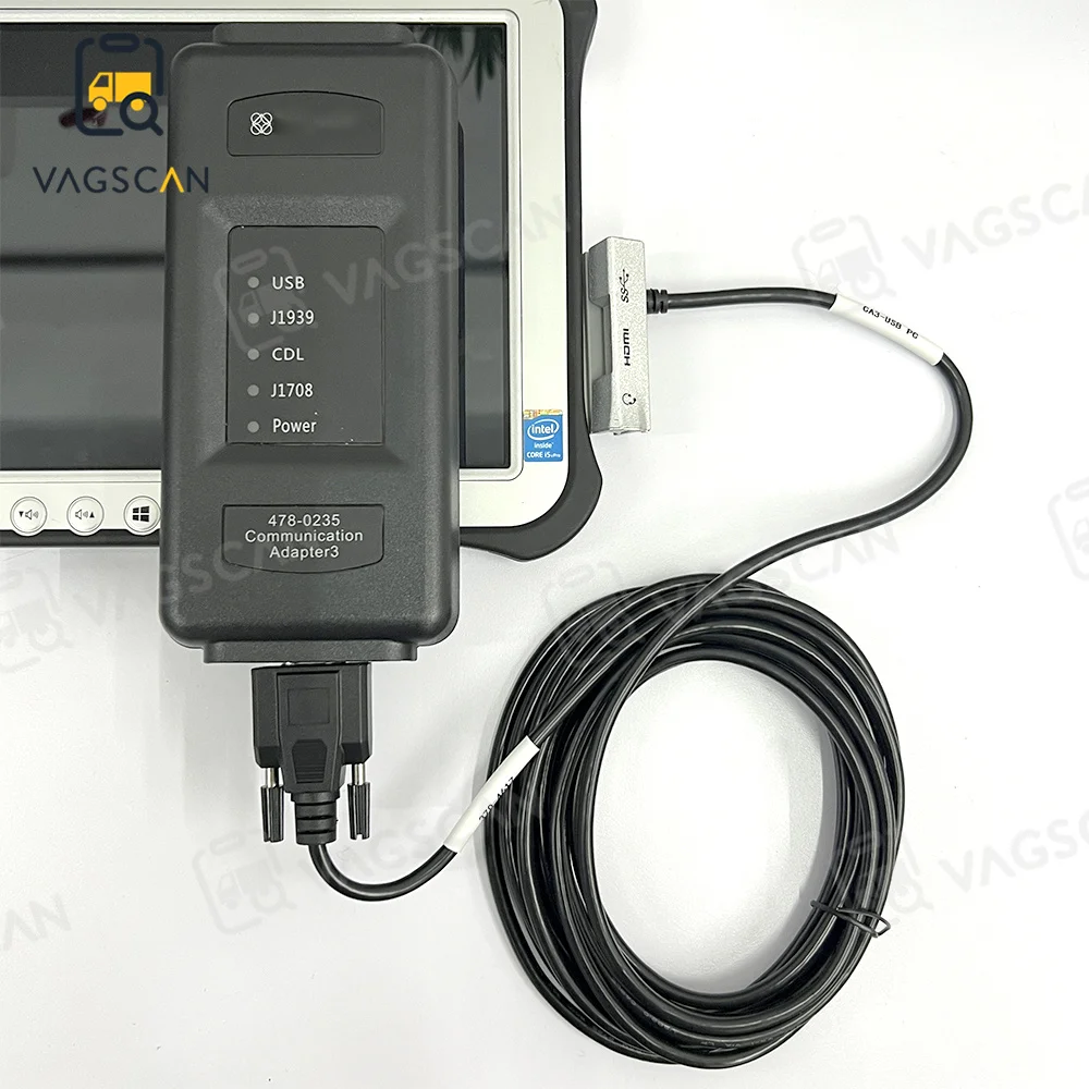 Diagnostic Tester 4780235 Communication Adapter 3 Diagnosis Tools Heavy Duty Truck Excavator EST 2021B Programmer FZ G1 Tablet