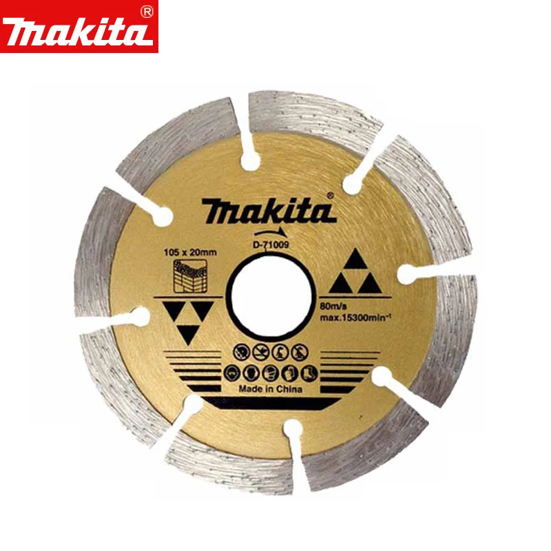 

Makita D-71009 Diamond Wheel Segmented Dry Type 105mm (4") Stone Slotting Cutting Slice Blades