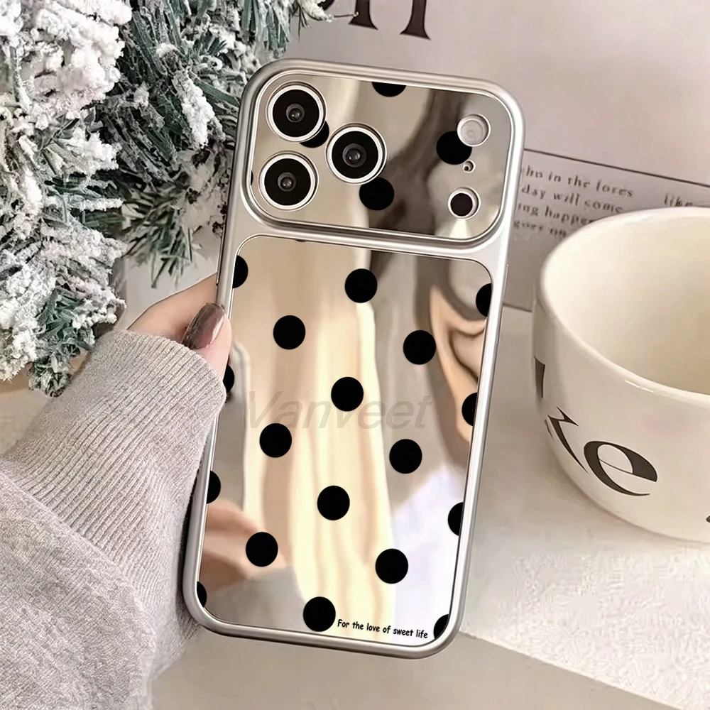 Phone Cases Cute Iphone 13 - Silikonowe etui na telefon w kropki