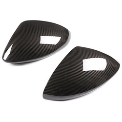 Car Side Rearview Mirror Housing Cover Carbon Fiber Style for Alfa Romeo Stelvio 2017-2020