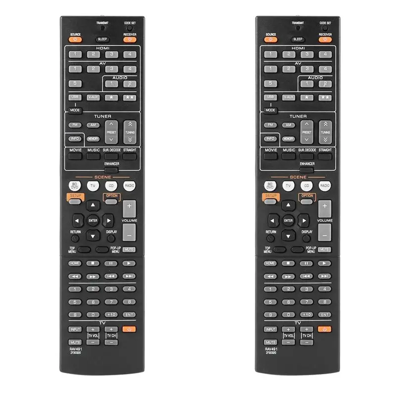 FULL-2X Remote Control For RX-V375 RX-V467 RX-V565 RX-V567 RX-V571 RX-V665 RX-V765 HTR-3066 HTR-4065 HTR-3066BL