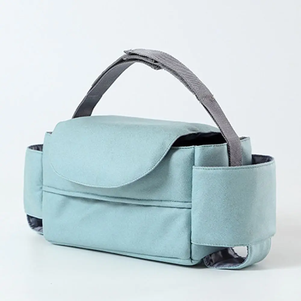 Large Capacity Baby Pram Organizer Detachable Design Insulated Pocket Travel Diaper Bag Solid Color Waterproof