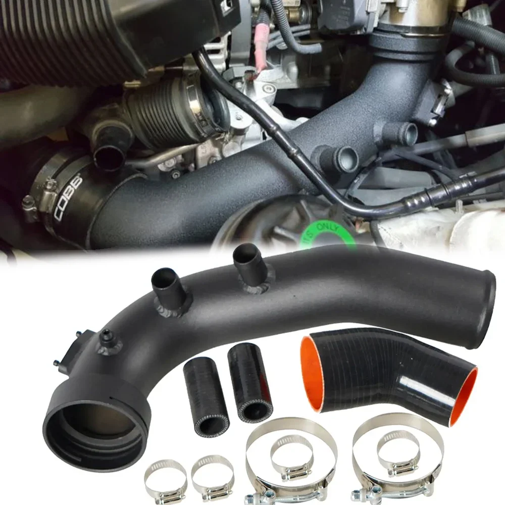 Car Engine Parts Replacement Hard Air Intake Turbo Charge Pipe Kit With 50mm Blow Off Valv For BMW N54 E88 E90 E92 135i 335i