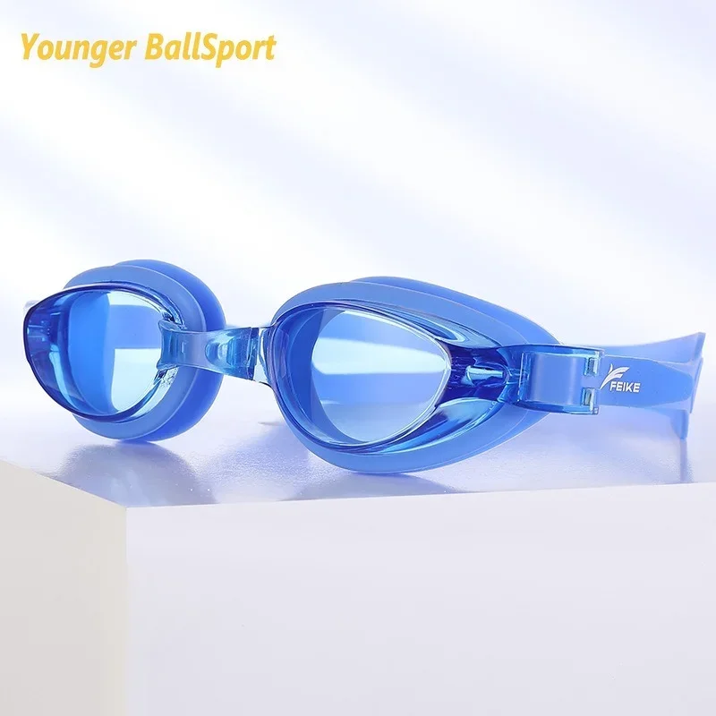 Myopia Swimming Goggles Swim Cap Swimming Glasses Anti-fog Waterproof Swim Goggles Earplug Pool Equipment for Men Women Eyewear