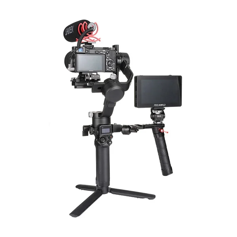 Gimbal Stabilizer Handle Foldable Grip Extension Holder Cold Boots 1/4 Port for DJI Ronin RS 2 /RSC 2 /RS 3 /RS 3Pro /RS 3mini