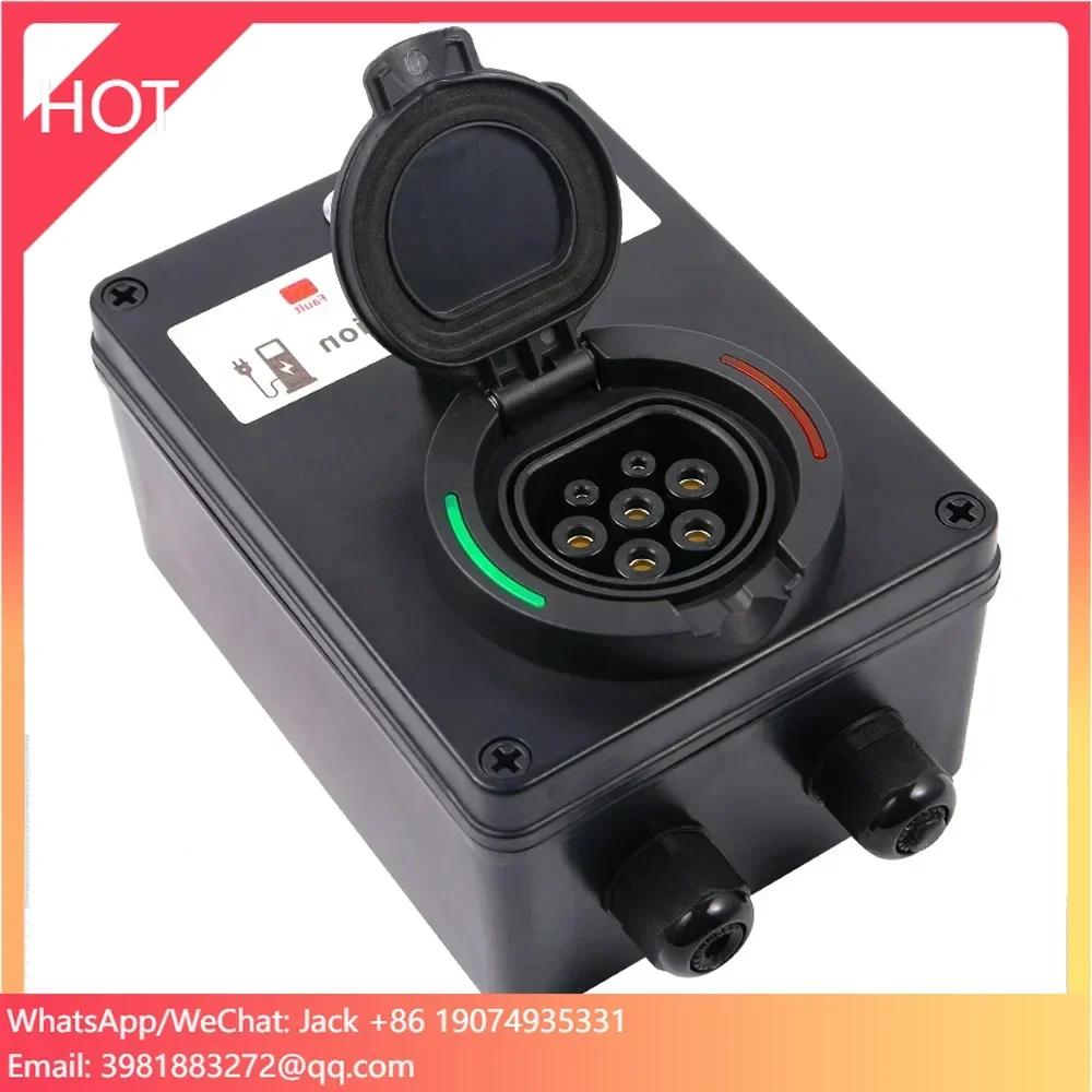 

Зарядная станция IEC 62196 32A 7.2KW 22KW Wallbox для электромобилей Type 2, настенная, простая в установке и использовании.