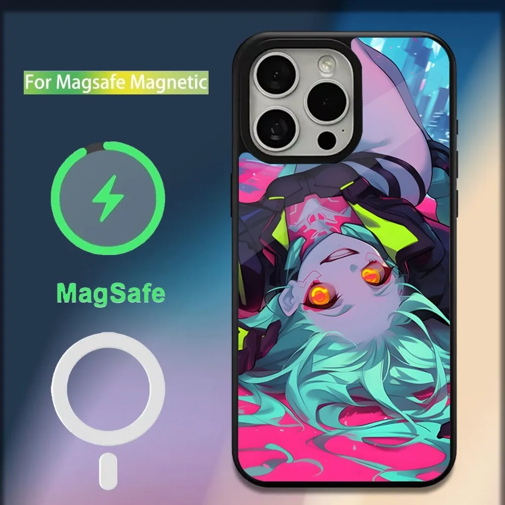 C-CyberpunkS Rebecca Phone Case For iPhone 16,15,14,13,12,11,Plus,Pro,Max,Mini Magsafe Magnetic Wireless Charging