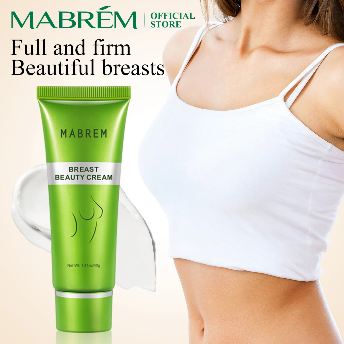 

MABREM Breast Beauty Cream Dry And Non-greasy Breast Enhancement Cream Enlarge Chest Lifting Tightening Anti Wrinkle Whitening