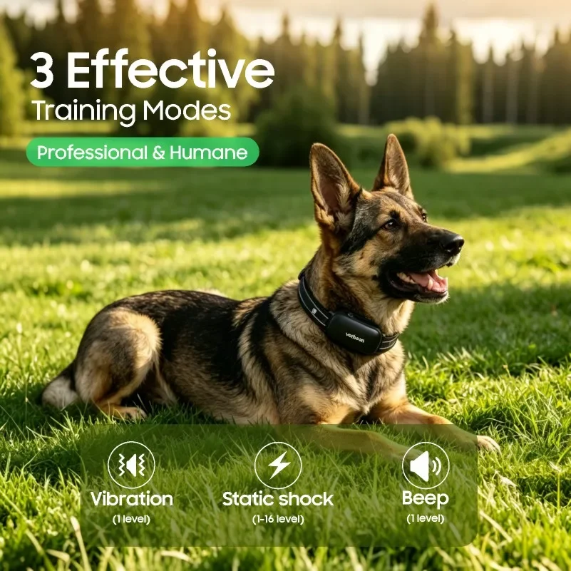 VOTHOON 3300Ft Electric Dog Training Colla Rechargeable Waterproof  With Remote for Small Medium Large Dogs with Vibration Shock