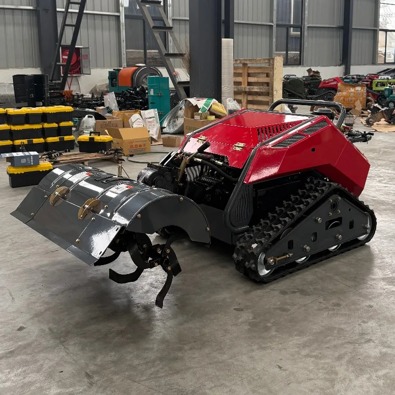 Industrial 800/1000Y Model 4-Stroke Petrol Grass Cutter Self-Propelled Crawler Lawn Mower Zero Turn Garden Farm