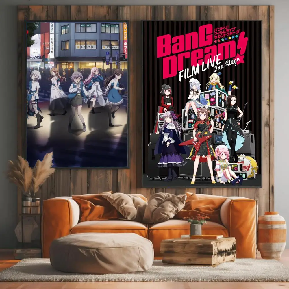 anime B-BanG Dream-M Painting Calligraphy Artwork for Living Room Bedroom Office Home Decor