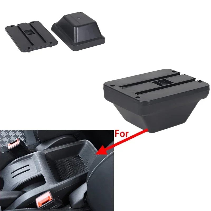 For MG ZS armrest box central console accessories multi-functional double storage space car parts armrest box with cup holder