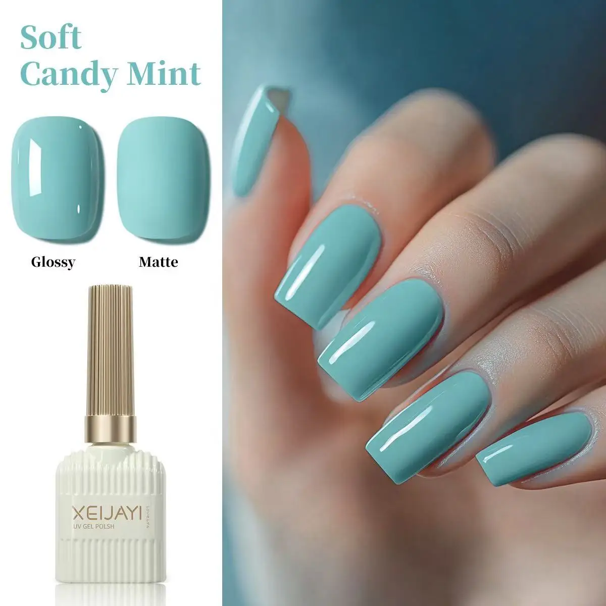 Conjunto de esmalte em gel 15ml primavera e verão leite branco hortelã verde nude verniz gel laca casaco superior para cura uv led