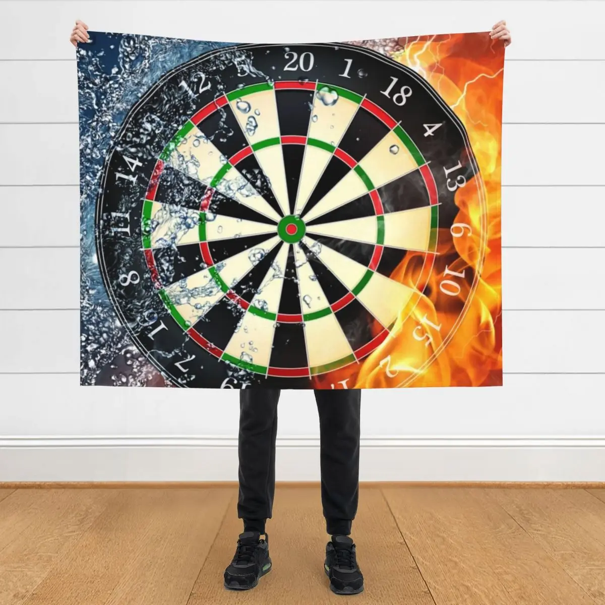 

Dart Board Fire and Ice Throw Blanket Furrys Retros Travel Sofas Blankets