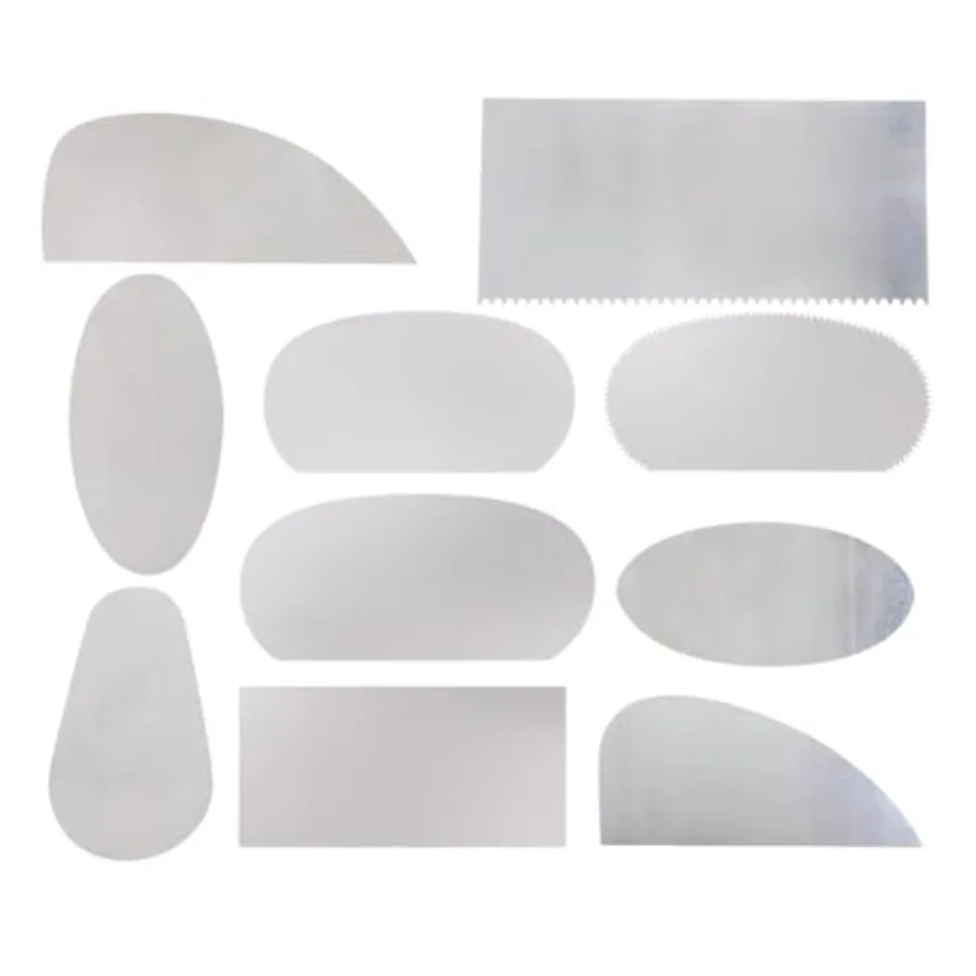 

Набор из 10 штук: Скребки для глины из нержавеющей стали, зубчатые инструменты для моделирования керамики и скульптуры, для художественных работ и текстурирования