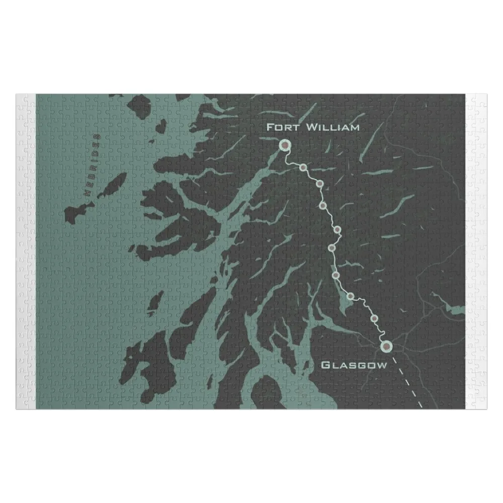 West Highland Way map Jigsaw Puzzle Personalised Jigsaw Personalised Custom Kids Toy Custom Gift Puzzle