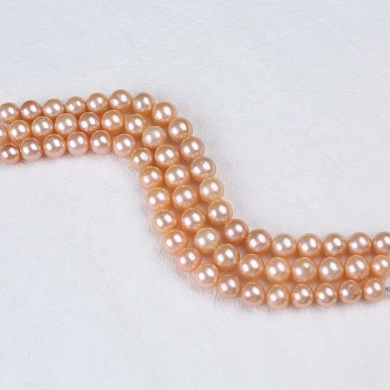 Bulk Wholesale 9-11mm Mixed Color Natural Freshwater Round Edison Pearl Short Strand Jewelry