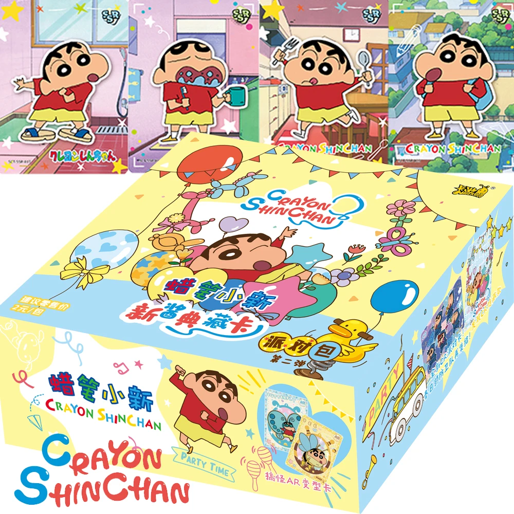 KAYOU Anime Crayon Shin-Chan Collection Cards Nohara Shinnosuke Warm Fun Time Daily Life Rare SSR Cards Children Hobby Gift Toy