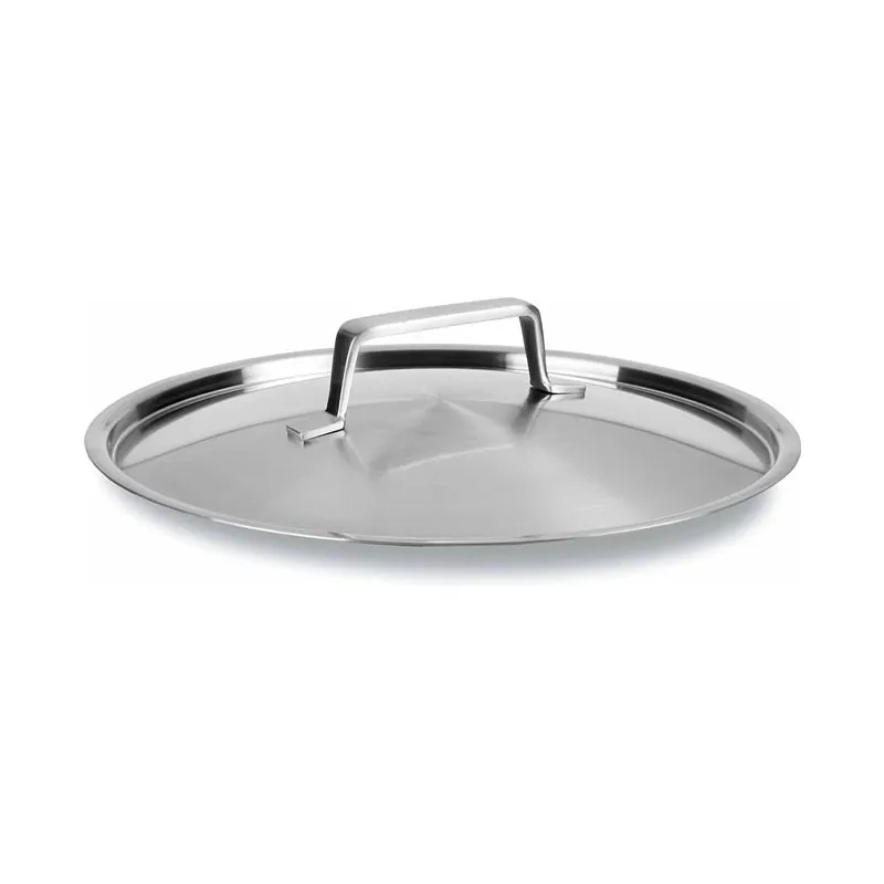 Lid for pans and kitchen battery LACOR in stainless steel, 16 cm.