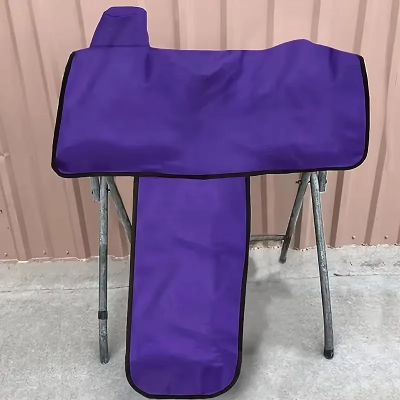 Durable Oxford Fabric Horse Saddle Cover with Elastic Straps-Dustproof and Heavy-Duty Tack Storage for Horses,Polyester Material