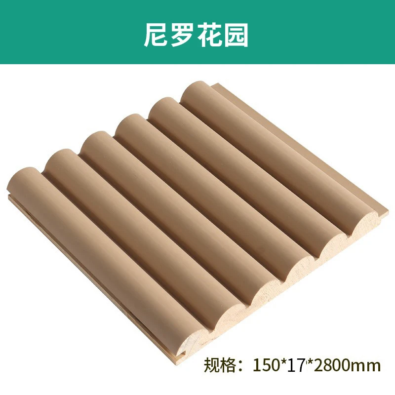 10 Pcs Pure Nature Wood Wall Panel Cemi Circle Ecofriendly B1 Fire Rate Facade Siding Usage