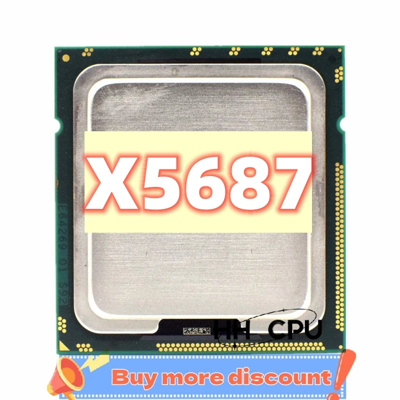 Xeon X5687 SLBVY 3.6GHz Quad Core LGA 1366 cpu processor