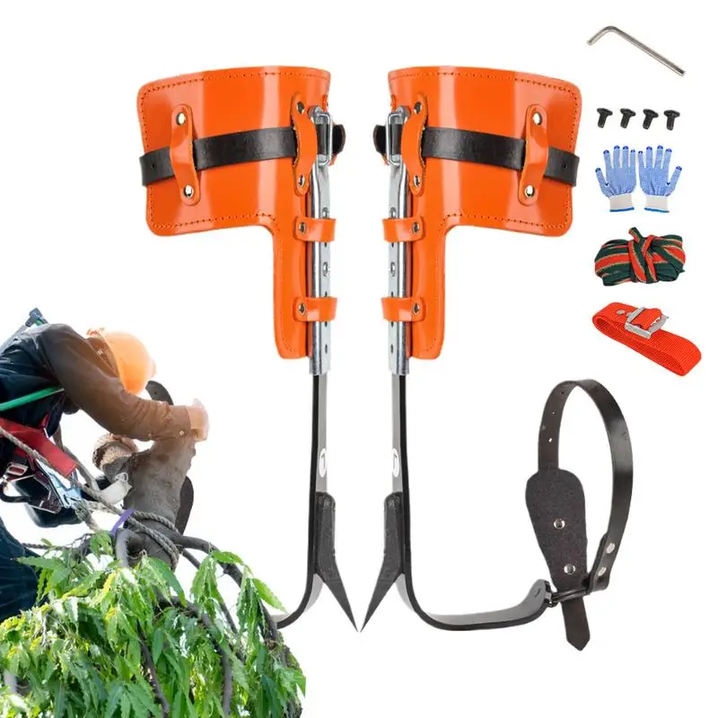 

Tree Climbing Gear For Tree Work Height Adjustable Spikes Kit Climbing Spurs Climber Sports Working Tool Rustproof Workers Safet