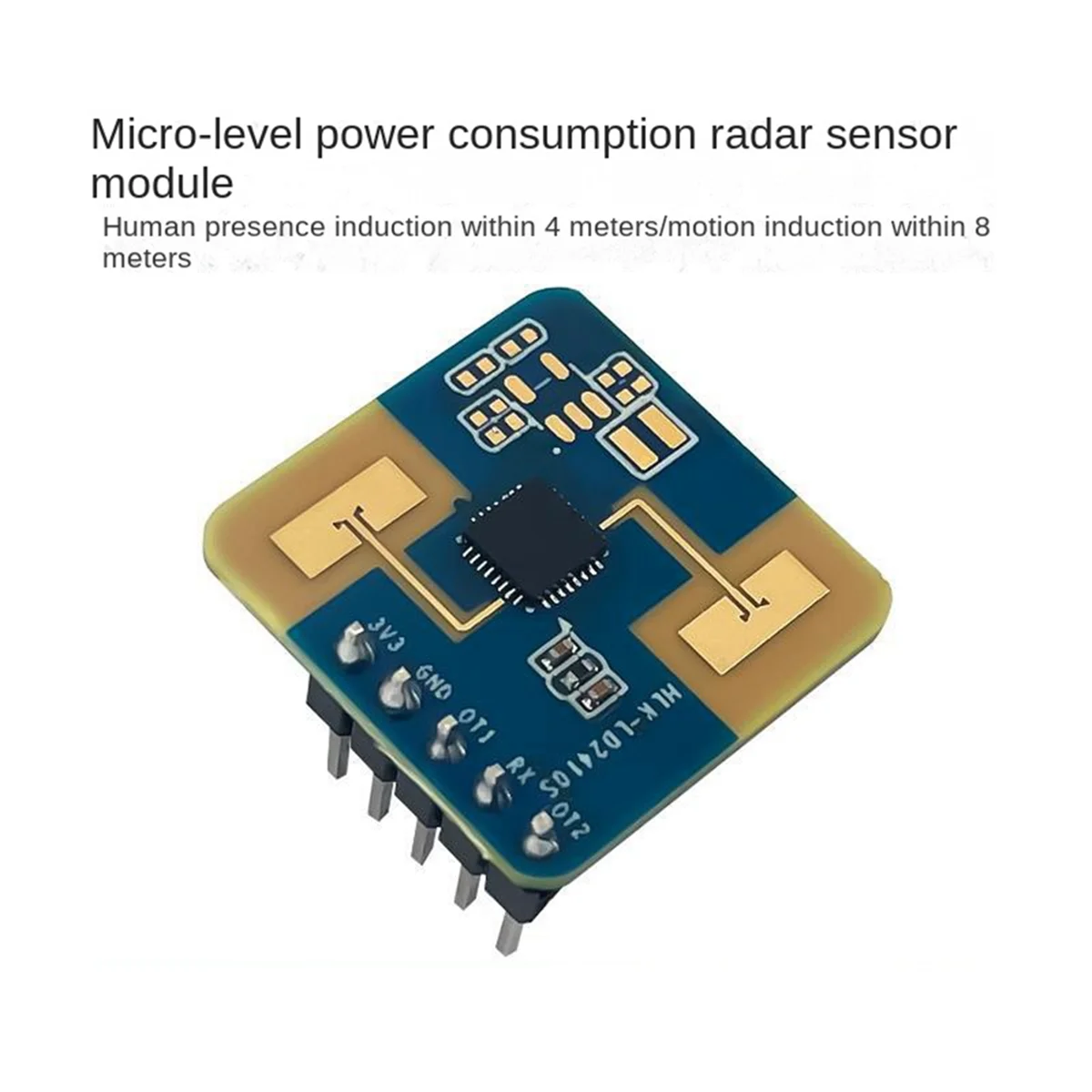 A77Q-LD2410S Motion Detection Radar Sensor Module 24GHz Human Presence Radar Sensor, for Smart Home