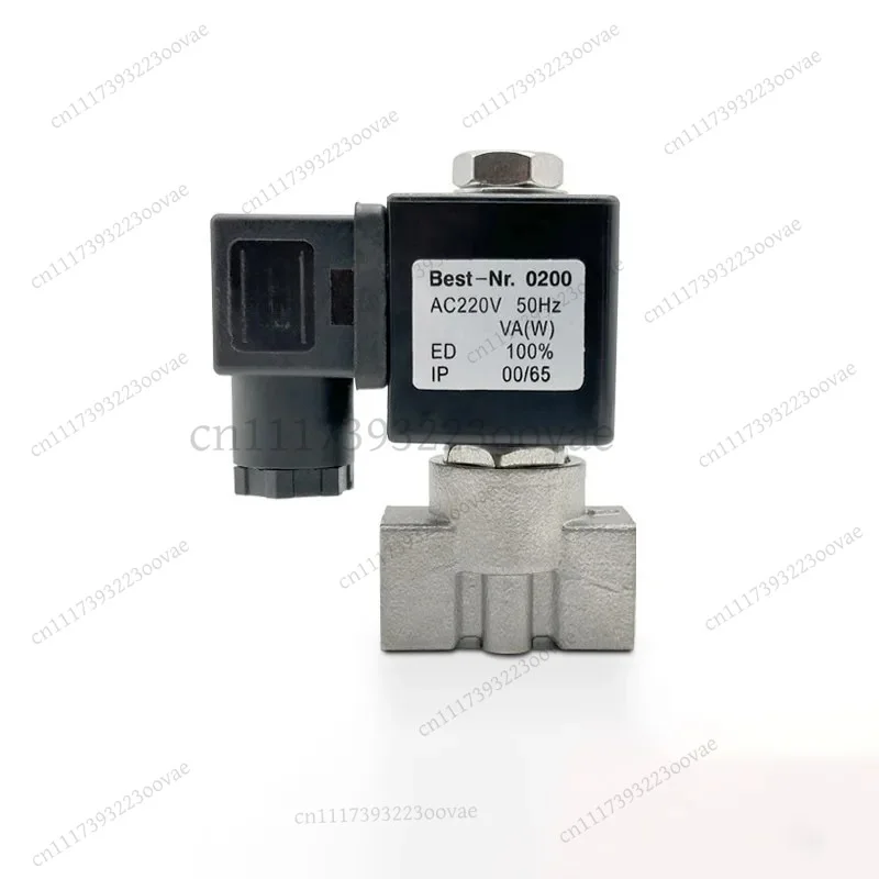 LF-2 Way SS304 Water Solenoid Valve NC G1/4 AC220V 4mm 5mm 6mm Orifice Zero Pressure Start 0-4bar 0.5bar 1bar Brass Body