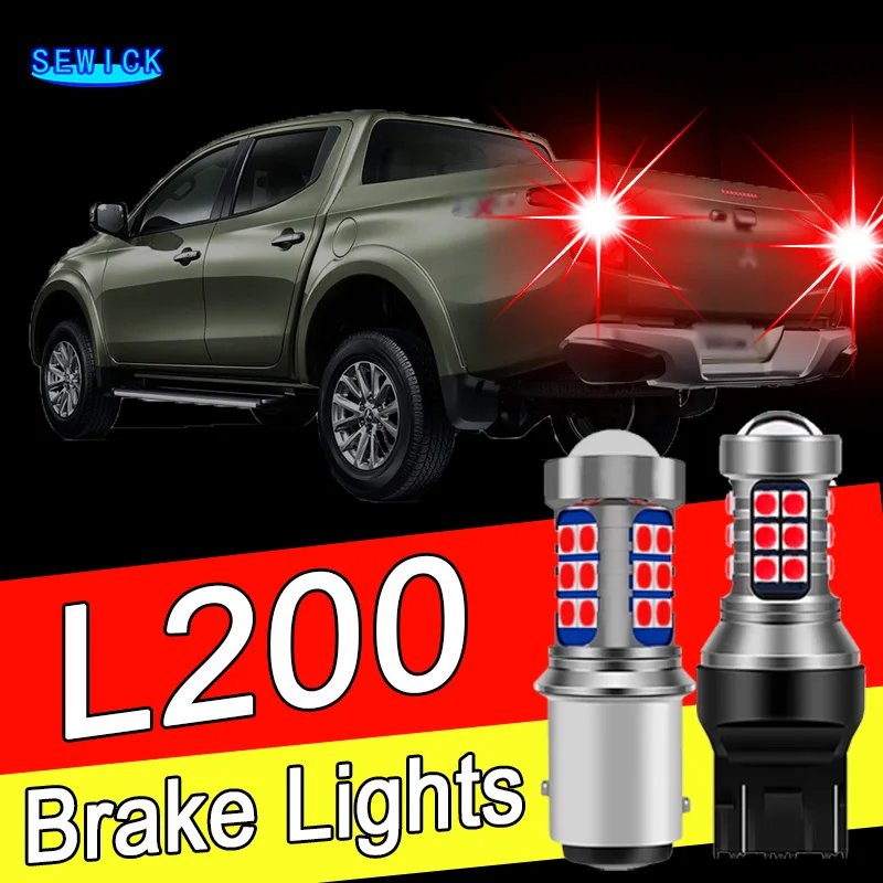 2pcs LED Brake Light Bulb Accessories For Mitsubishi L200 2015 2016 2017