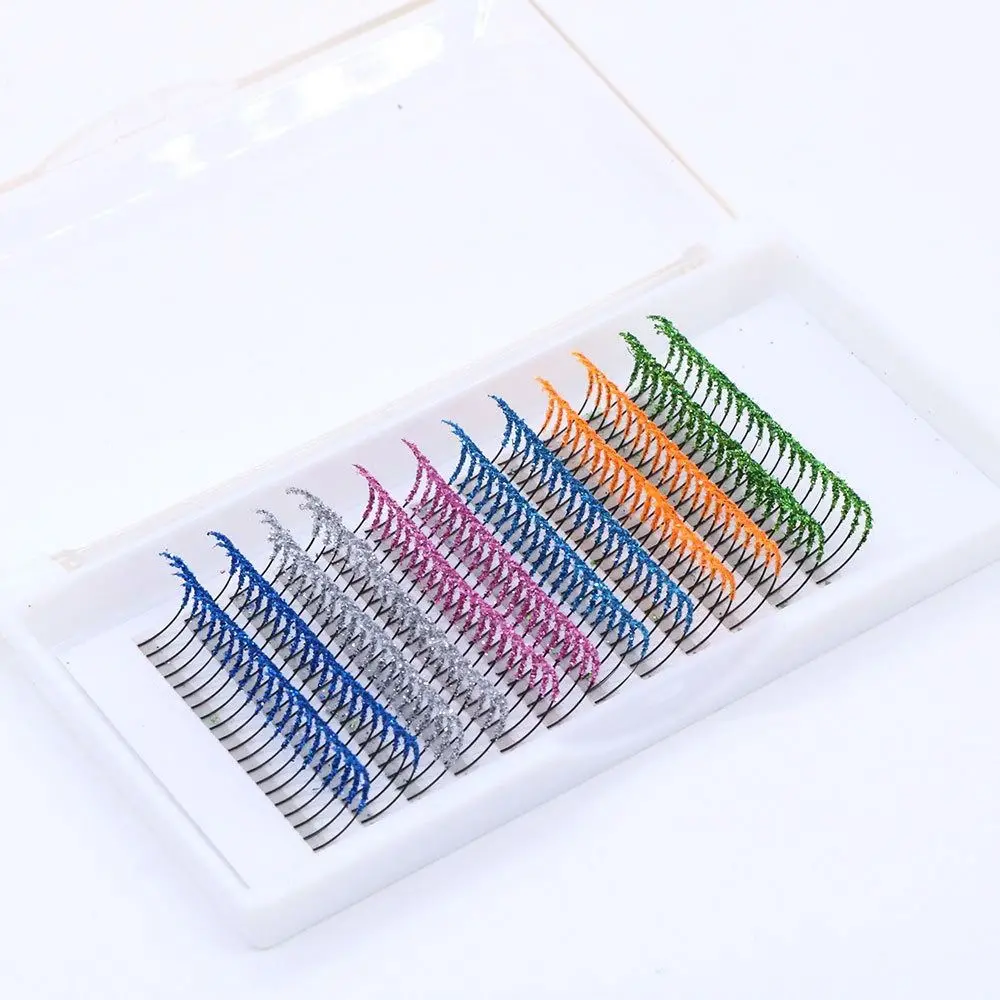 

Mink Lashes Segmented Eyelashes Glitter Colored Eyelashes Cosplay Eyelash Fake Color Lashes Individual Cluster Eyelashes