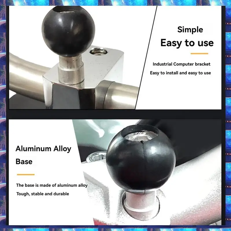 

2025 Motorcycle Handlebar Clamp Base With 1 Inch M8 Ball For Mobile & Car Phone Holder,Motorcycle Handlebar Clamp Base With 1 In