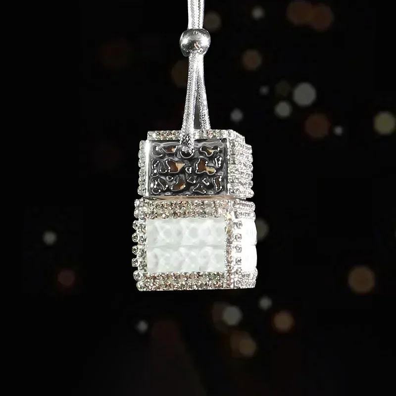 Fashion Diamond Car Accessorie Crystal Auto Rearview Mirror Pendant  full of Bling diamonds  Decoraction Ornaments Birthday Gift