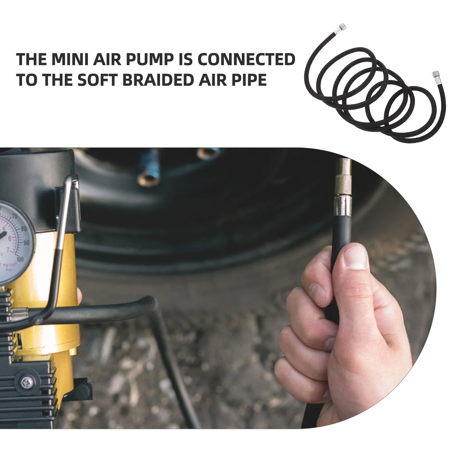 

1.8M Braided Airbrush Hose Replacement Flexible Spray Brush Hose Airbrush Pigment Hose Compatible Ceramics Airbrush Solutions
