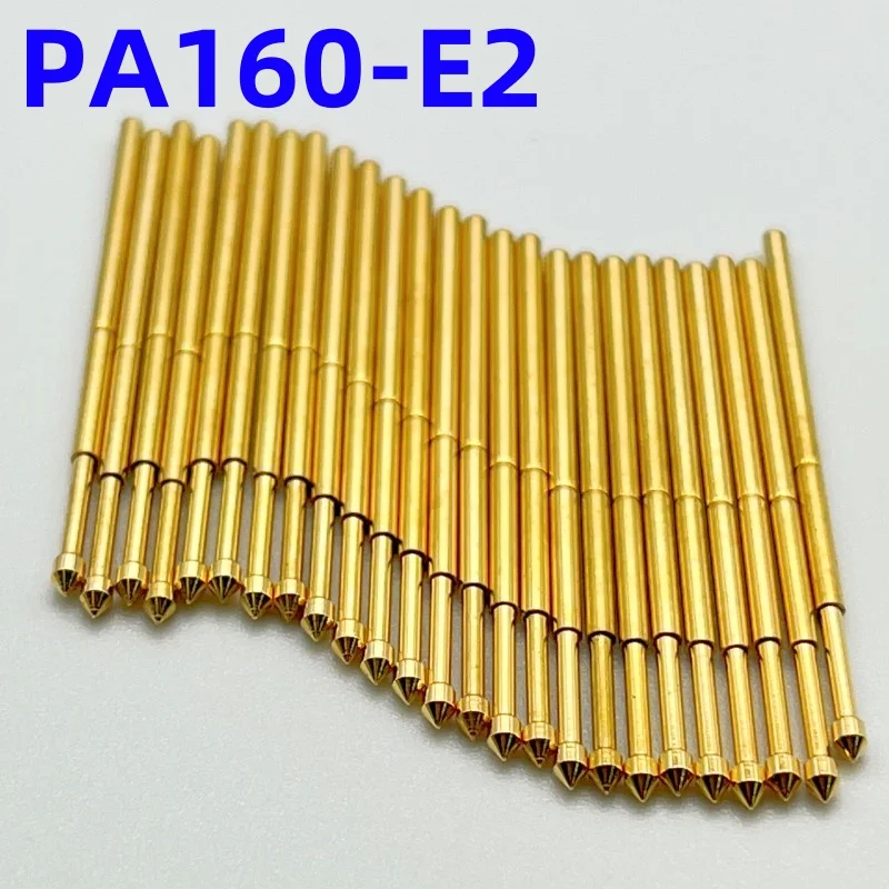 

100PCS PA160-E2 Spring Test Probe PA160-E Test Pin P160-E P160-E2 Test Tool 24.5mm 1.36mm Needle Gold Tip Dia 1.50mm Pogo Pin