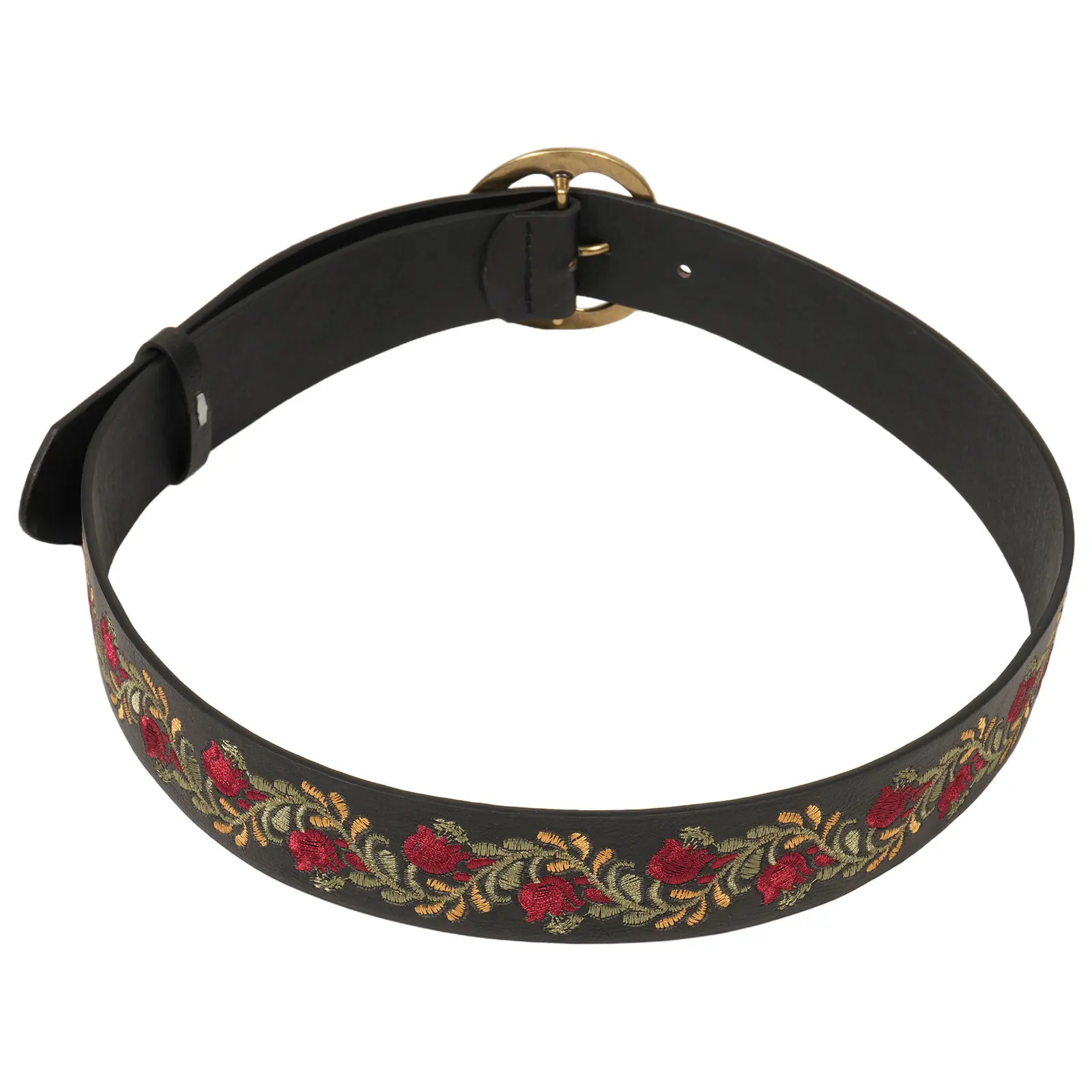 

Boho Embroidered Wide Waist Belt for Women Floral PU Adjustable Vintage Sash Belt for Dresses Jeans Skirts Country Style