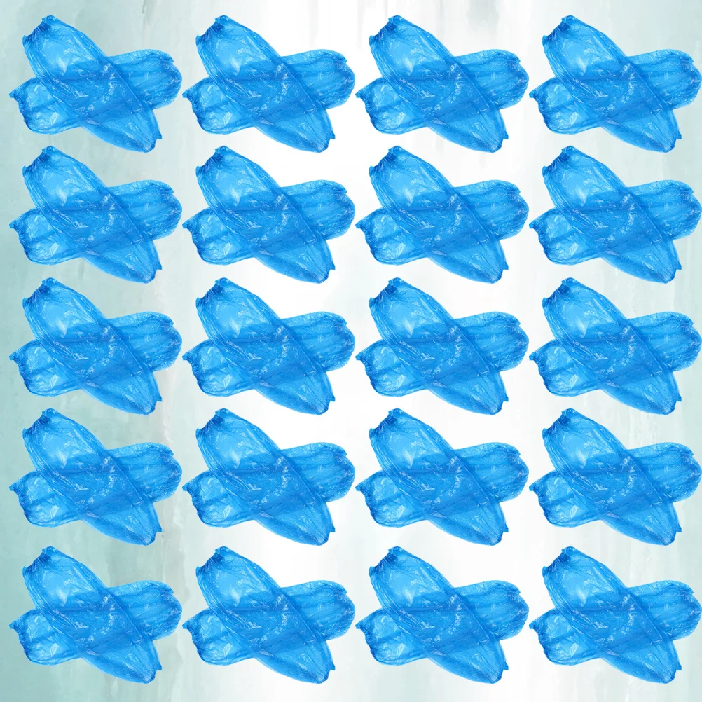 

100pcs Waterproof Arm Sleeves Pe Disposable Oversleeve For Kitchen Cleaning Oilproof Protector Factory Hairdressing Household