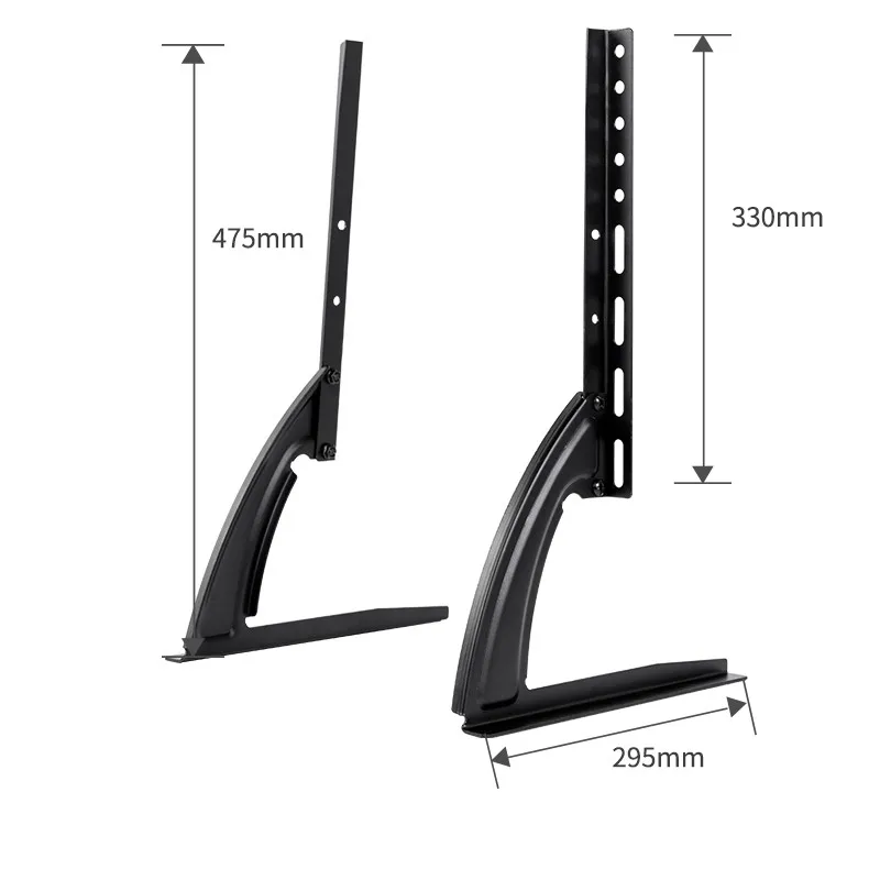 TV Stand Mount, Universal Height Adjustable TV Base Tabletop for 14 to 42 inch Plasma LCD LED Flat &Curve Screen TVs, TV Legs