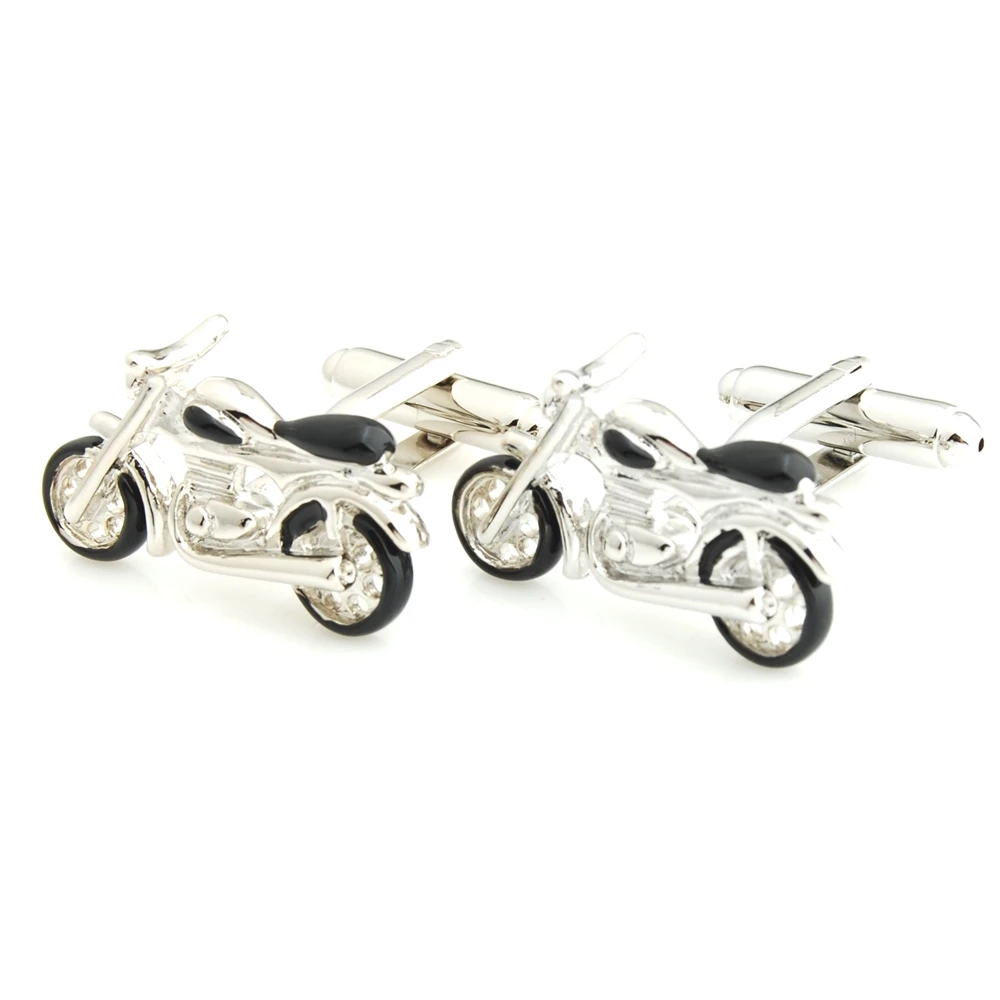 YH-1556 Mens 3D Novelty Racing Car, Motorcycle, Motorbike Cufflinks - Factory Direct Selling