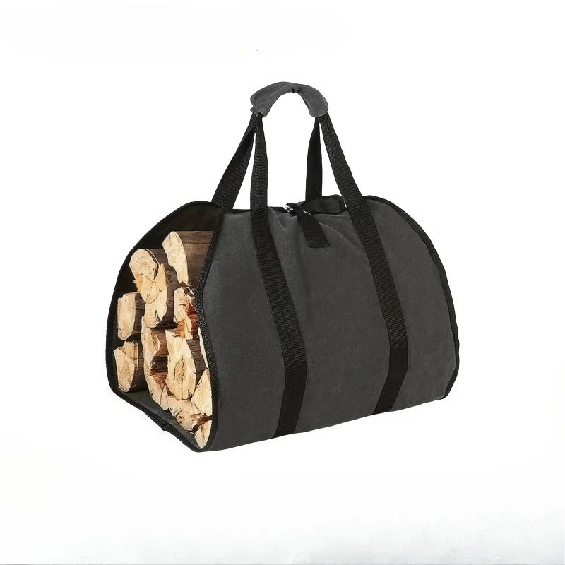 Large Capacity Firewood Storage Bag Waterproof Scratch-resistant Wood Log Carrier Outdoor Camping Firewood Holder Wood Carry Bag
