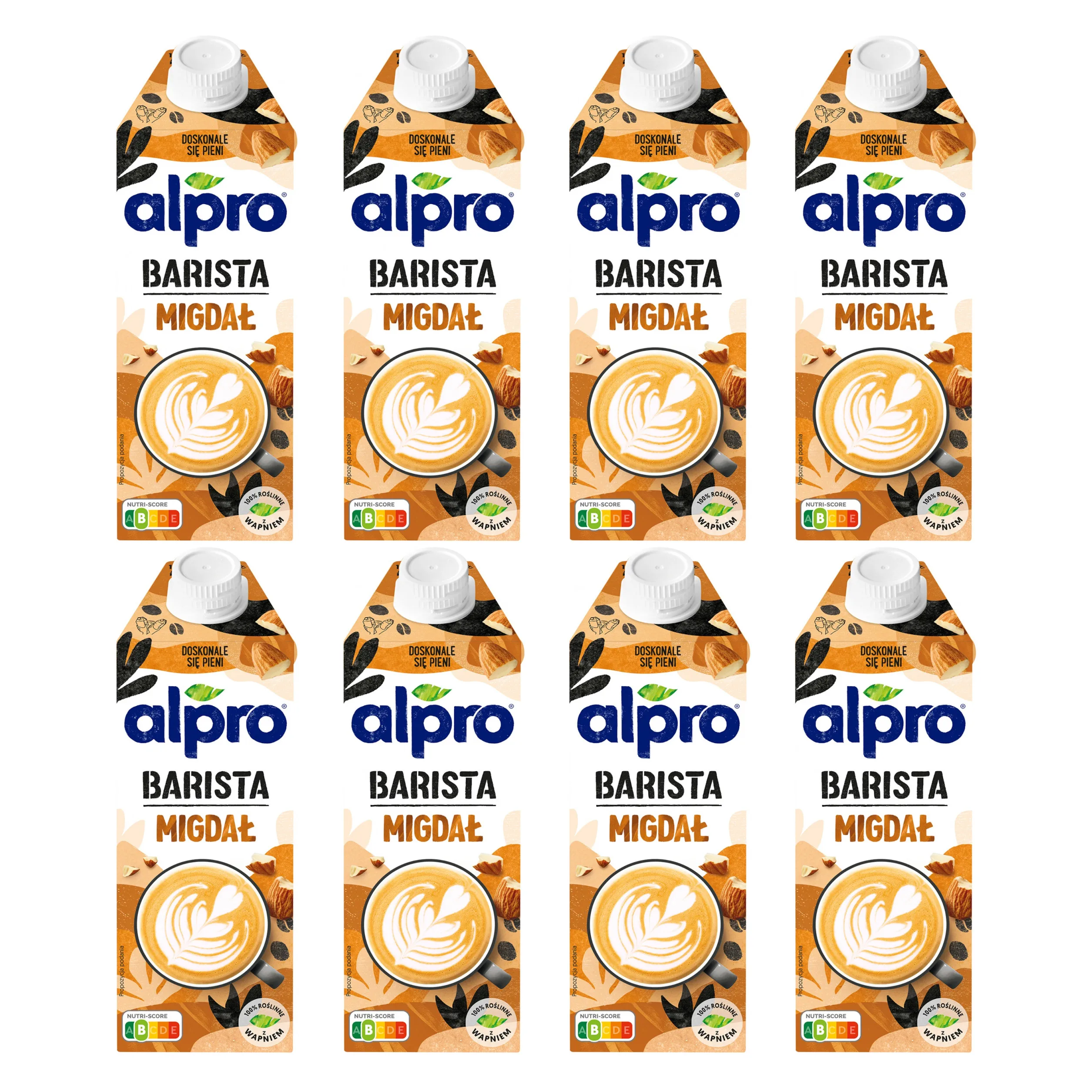 Bebida vegetal sin lactosa, ALPRO Almond barista, 750ml, 8 unidades