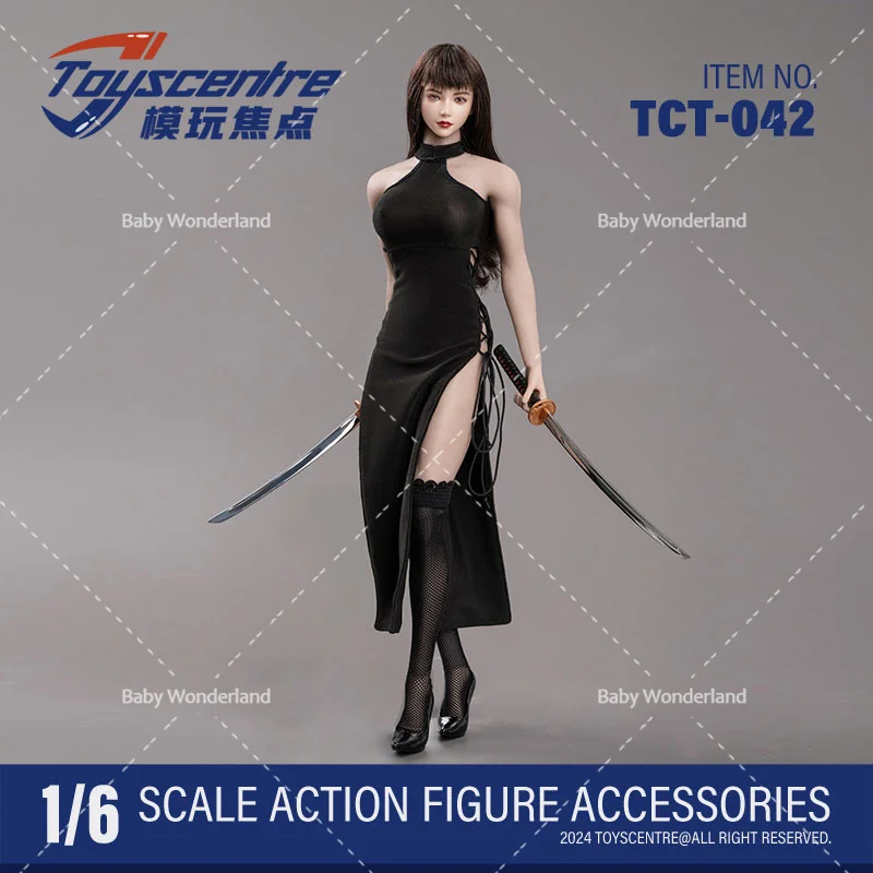 TCT-042 1/6 Scale Sexy High Waist Hollow Double Fork Strap Dress Clothes Model Fit 12'' PH Movable Female Soldier Body Dolls