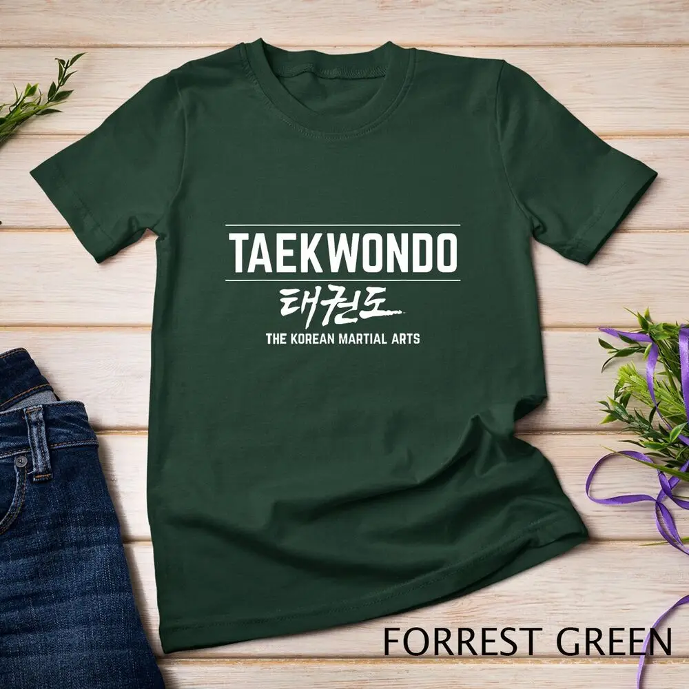 Taekwondo Definition Tae Kwon Do Fighter Korean Characters Unisex T-shirt