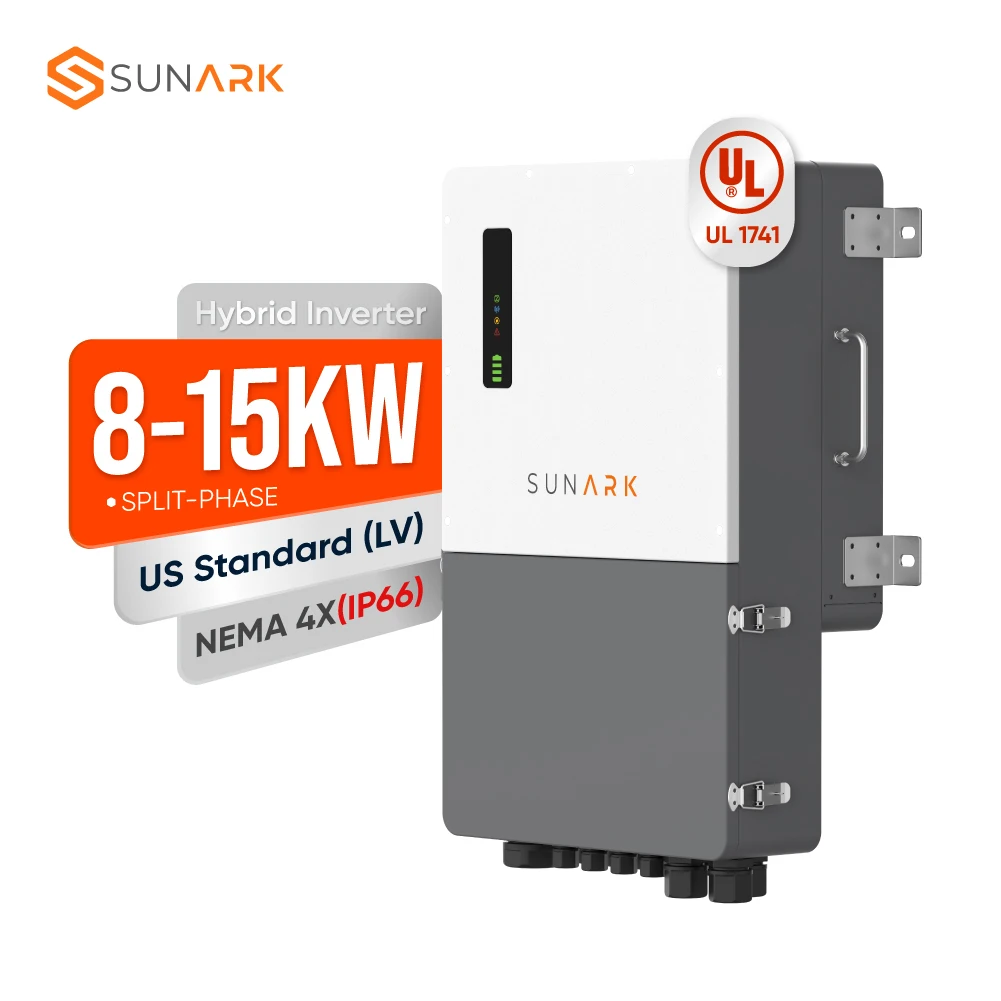 Split Phase 8 10 15 Hybrid Solar Inverter With 120V 240V Output For American Standard Residential Home Power Backup