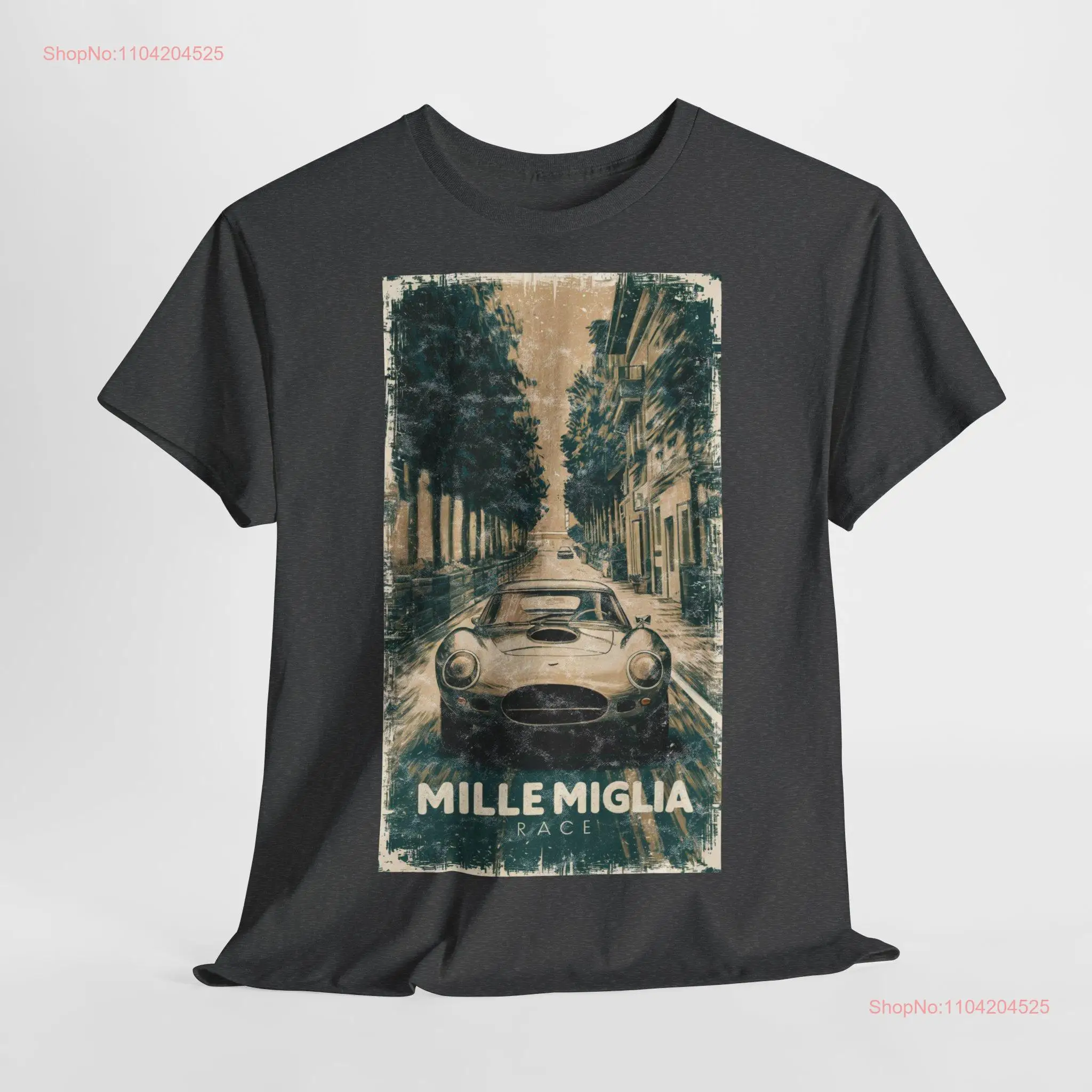 Mille Miglia T Shirt Homage 1000 Miles Classic Race long or short sleeves