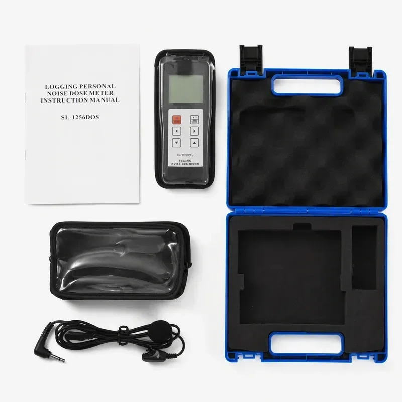 Digital Portable Logging Noise Dose Meter Sound Level Meter SL-1256DOS Professional Decibel Detector for Industrial Safety