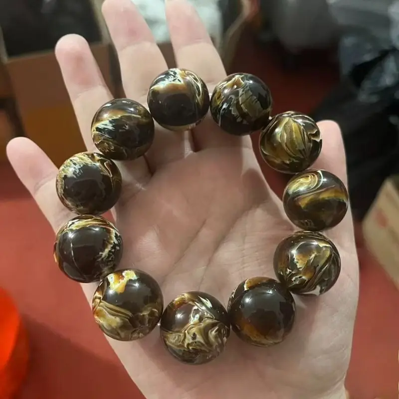 Traditional Retro Ethnic Style Second Generation Amber Honey Wax Bracelet Handicraft Jewelry